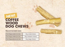 Load image into Gallery viewer, Peaks 'n Paws Coffee Wood Dog Chews
