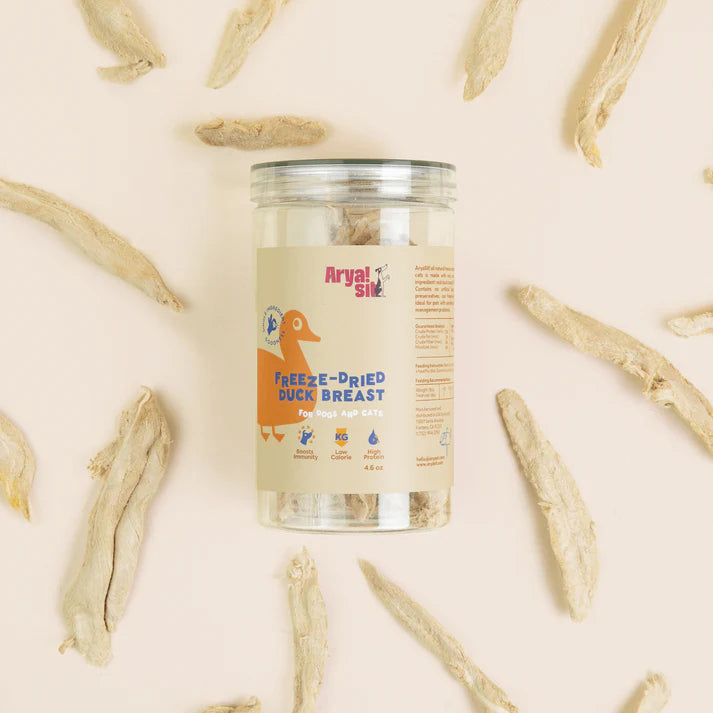 Arya Sits Freeze-Dried Treats