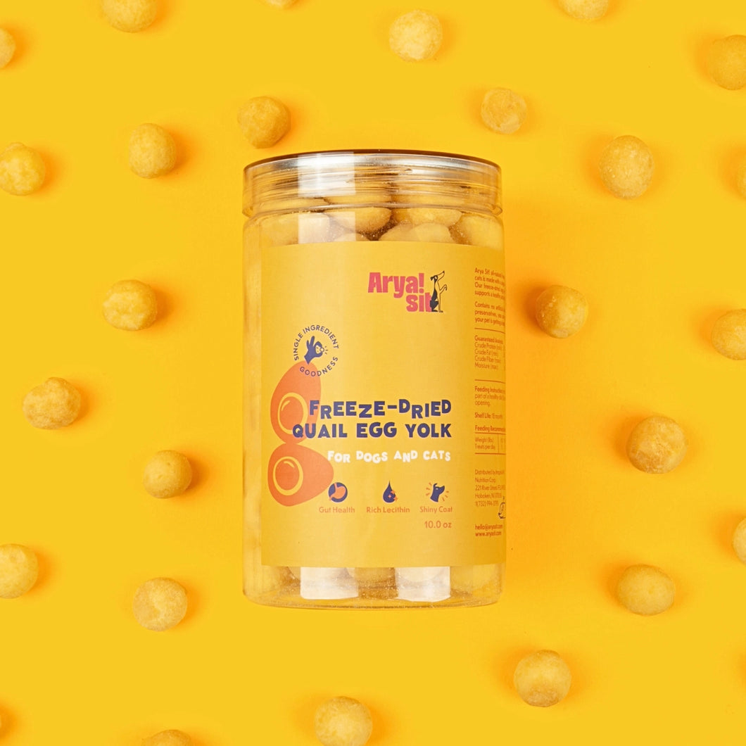 Arya Sits Freeze-Dried Quail Egg Yolk Bites